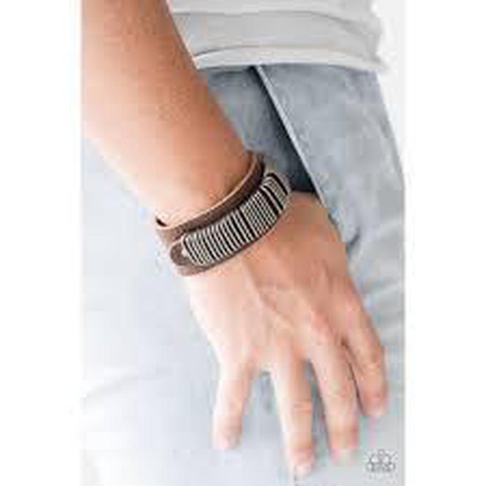 Boondock Bandit- Brown Urban Bracelet - Paparazzi - Dare2bdazzlin N Jewelry