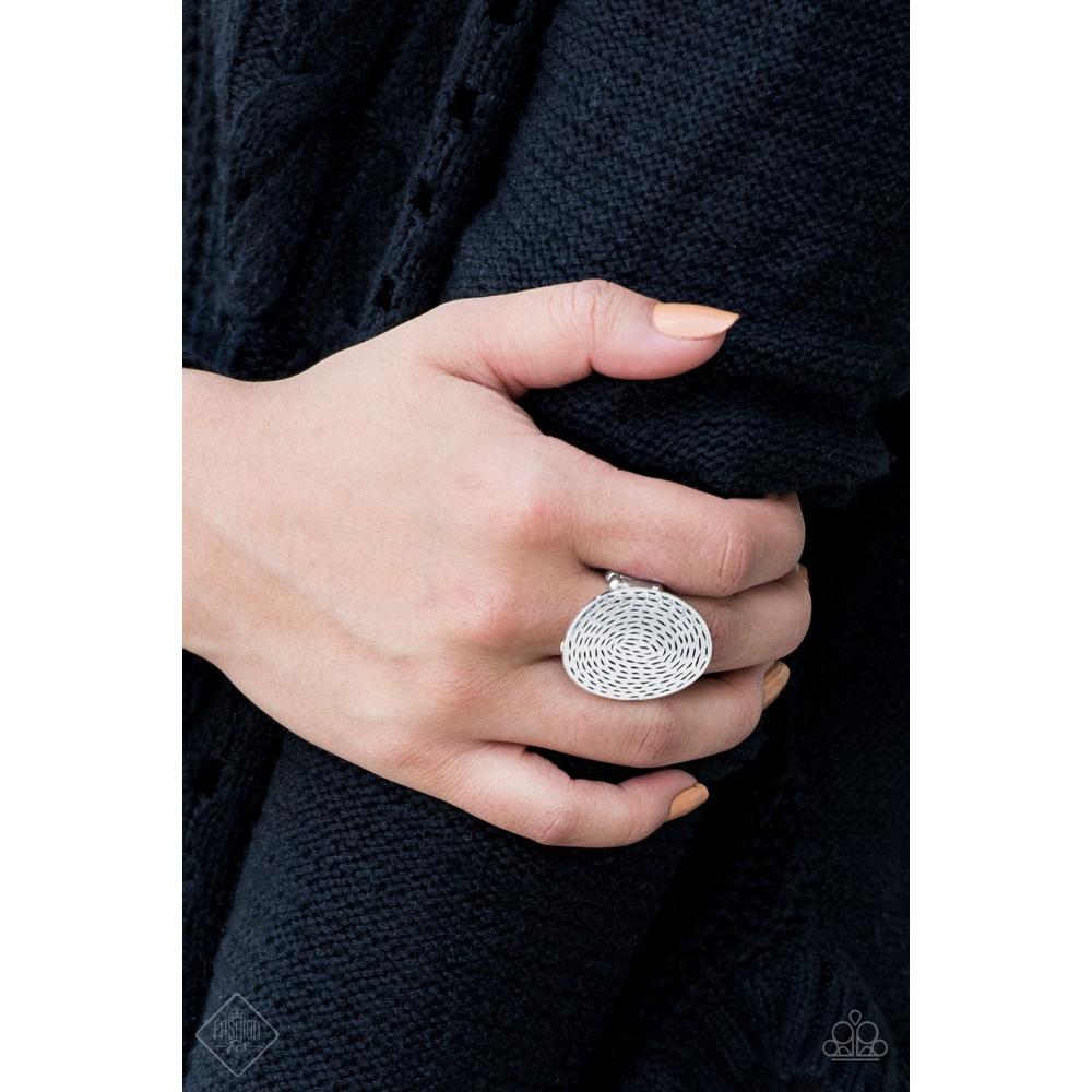 Brave The Elements Silver Ring - Paparazzi - Dare2bdazzlin N Jewelry