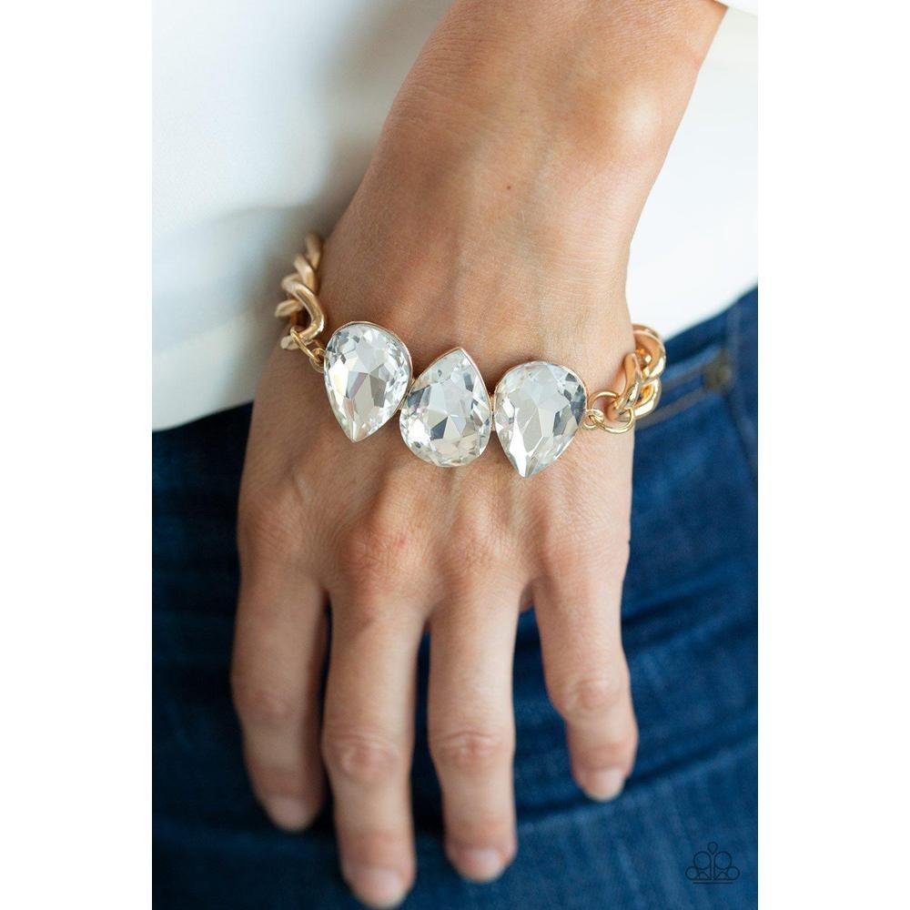 Bring Your Own Bling Gold Bracelet - Paparazzi - Dare2bdazzlin N Jewelry