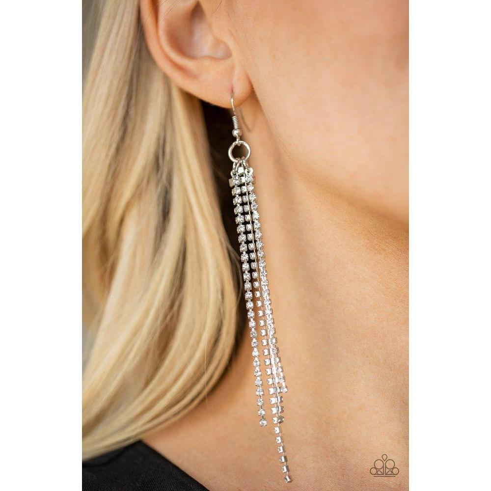 Center Stage Status Gold Earrings - Paparazzi - Dare2bdazzlin N Jewelry