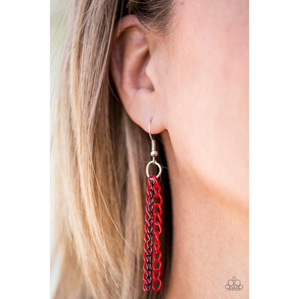 Colorful Calamity - Red Necklace - Paparazzi - Dare2bdazzlin N Jewelry