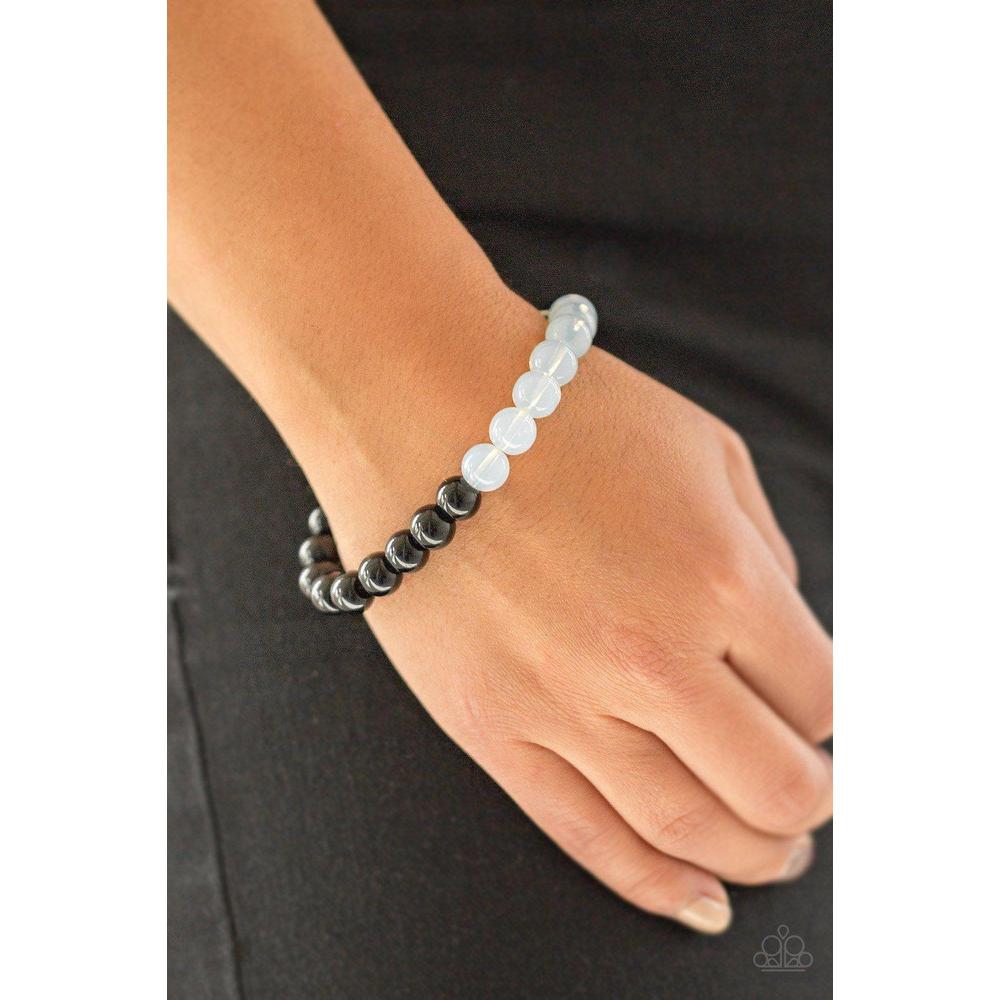 Cool and Content White Bracelet - Paparazzi - Dare2bdazzlin N Jewelry