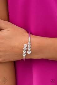 Defying Dazzle White Bracelet - Paparazzi - Dare2bdazzlin N Jewelry