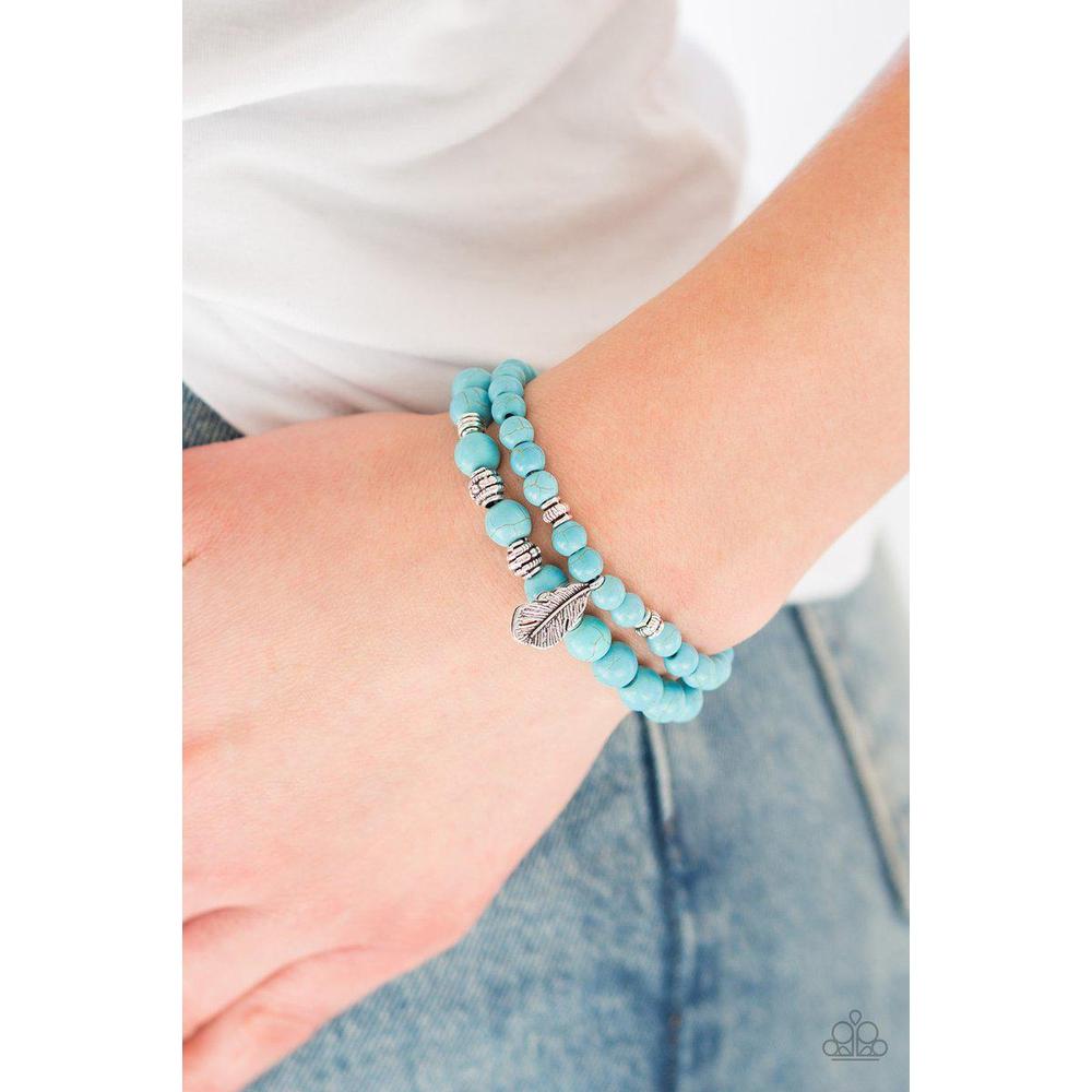 Desert Dove Blue Bracelet - Paparazzi - Dare2bdazzlin N Jewelry