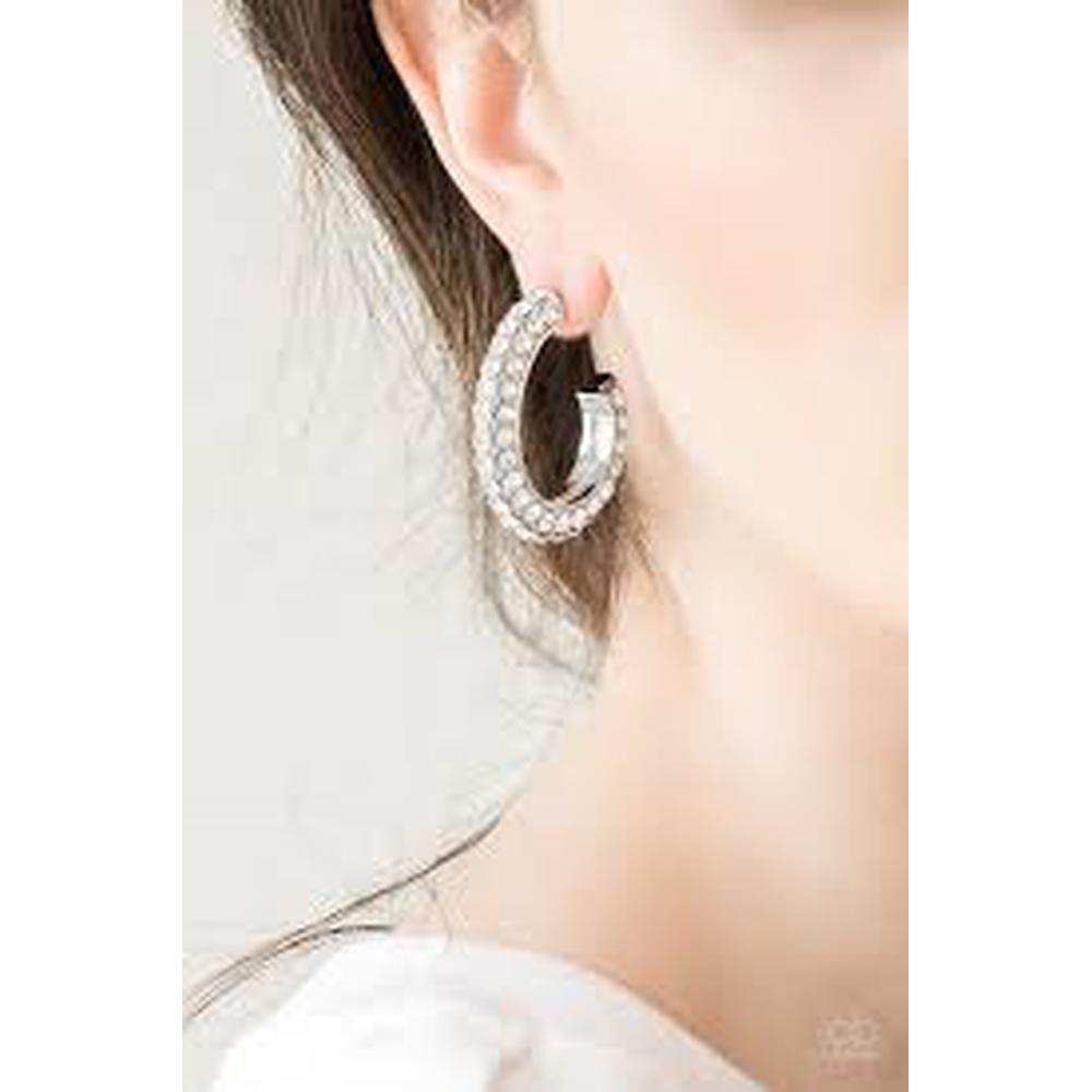 Don't Mind The STARDUST White Earrings - Paparazzi - Dare2bdazzlin N Jewelry