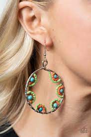 Off The Rim Multi Earring - Paparazzi - Dare2bdazzlin N Jewelry