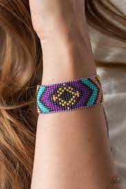 Desert Dive Purple Bracelet - Paparazzi - Dare2bdazzlin N Jewelry