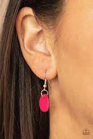 Tidal Tassels Pink Necklace - Paparazzi - Dare2bdazzlin N Jewelry