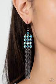 Tastefully Tassel Multi Earring - Paparazzi - Dare2bdazzlin N Jewelry