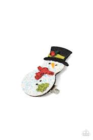 Let It Snow Multi Hair Clip - Paparazzi - Dare2bdazzlin N Jewelry