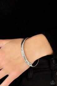 Perfect Present Silver Bracelet - Paparazzi - Dare2bdazzlin N Jewelry