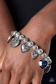 Charming Crush Blue Bracelet - Paparazzi - Dare2bdazzlin N Jewelry