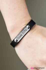 Love Life Black Bracelet - Paparazzi - Dare2bdazzlin N Jewelry