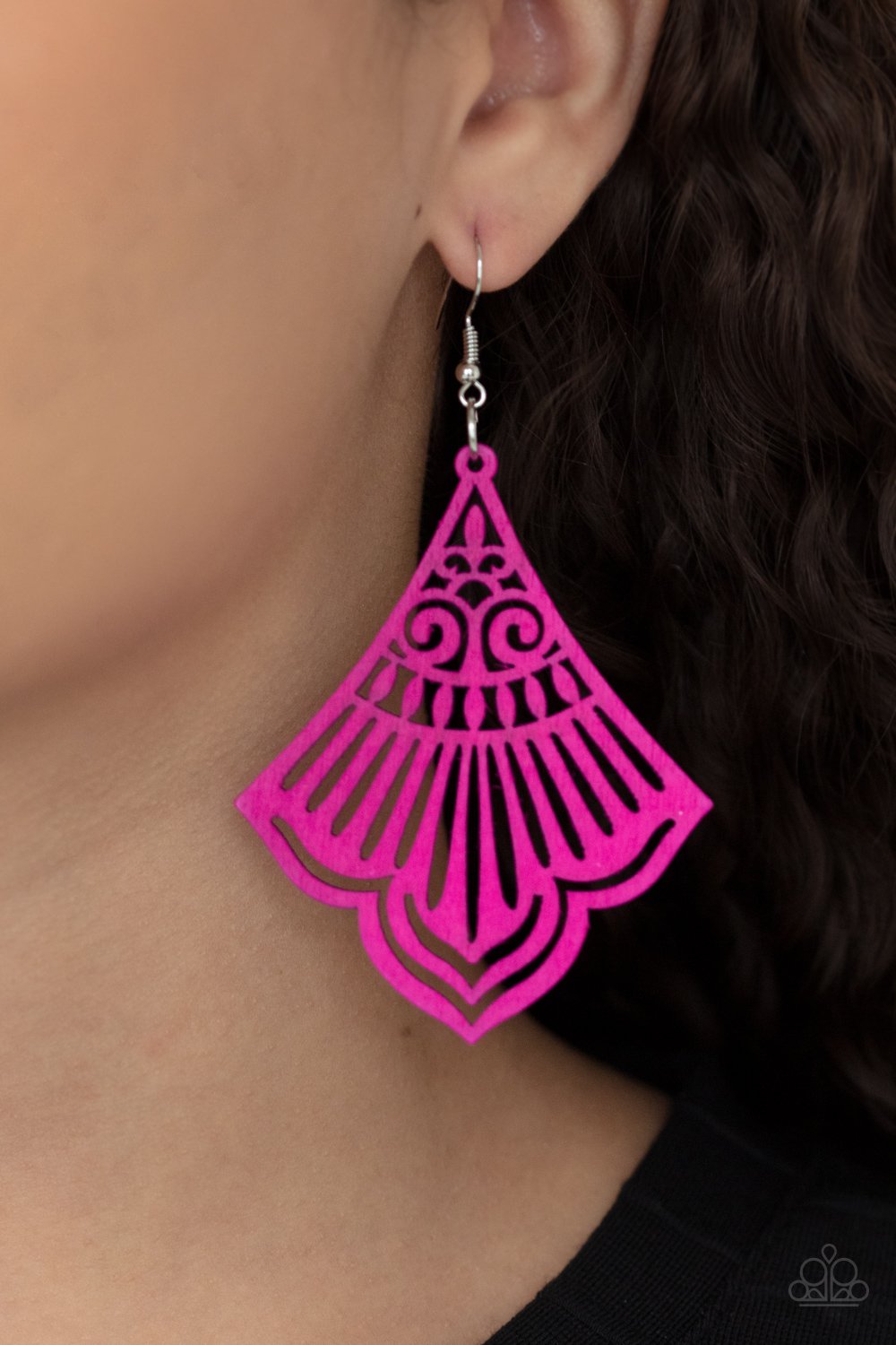 Eastern Escape - Pink Earring - Paparazzi - Dare2bdazzlin N Jewelry