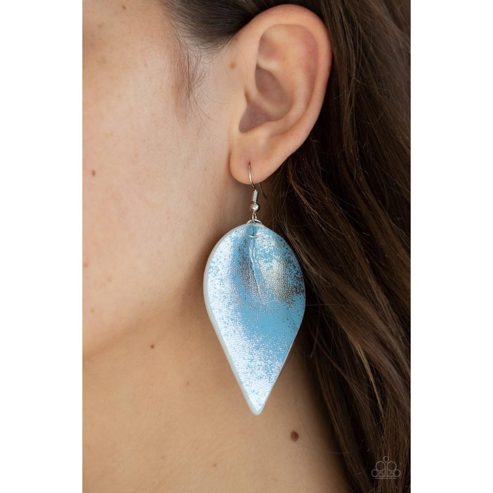 Enchanted Shimmer - Blue Earrings - Paparazzi - Dare2bdazzlin N Jewelry