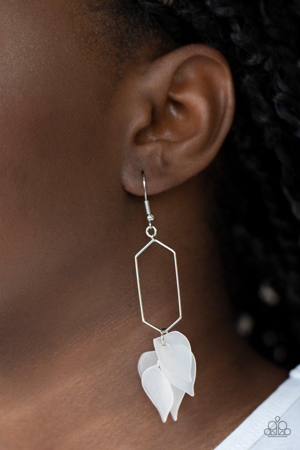 Extra Ethereal - White Earring - Paparazzi - Dare2bdazzlin N Jewelry