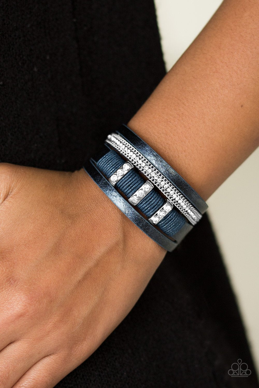 FAME Night - Blue Bracelet - Paparazzi - Dare2bdazzlin N Jewelry