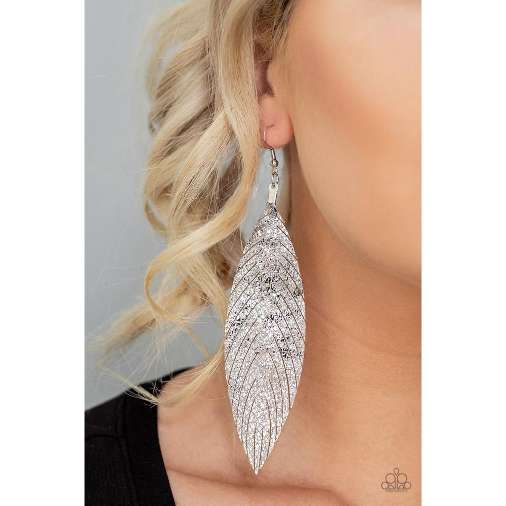 Feather Fantasy - Multi Earring - Paparazzi - Dare2bdazzlin N Jewelry