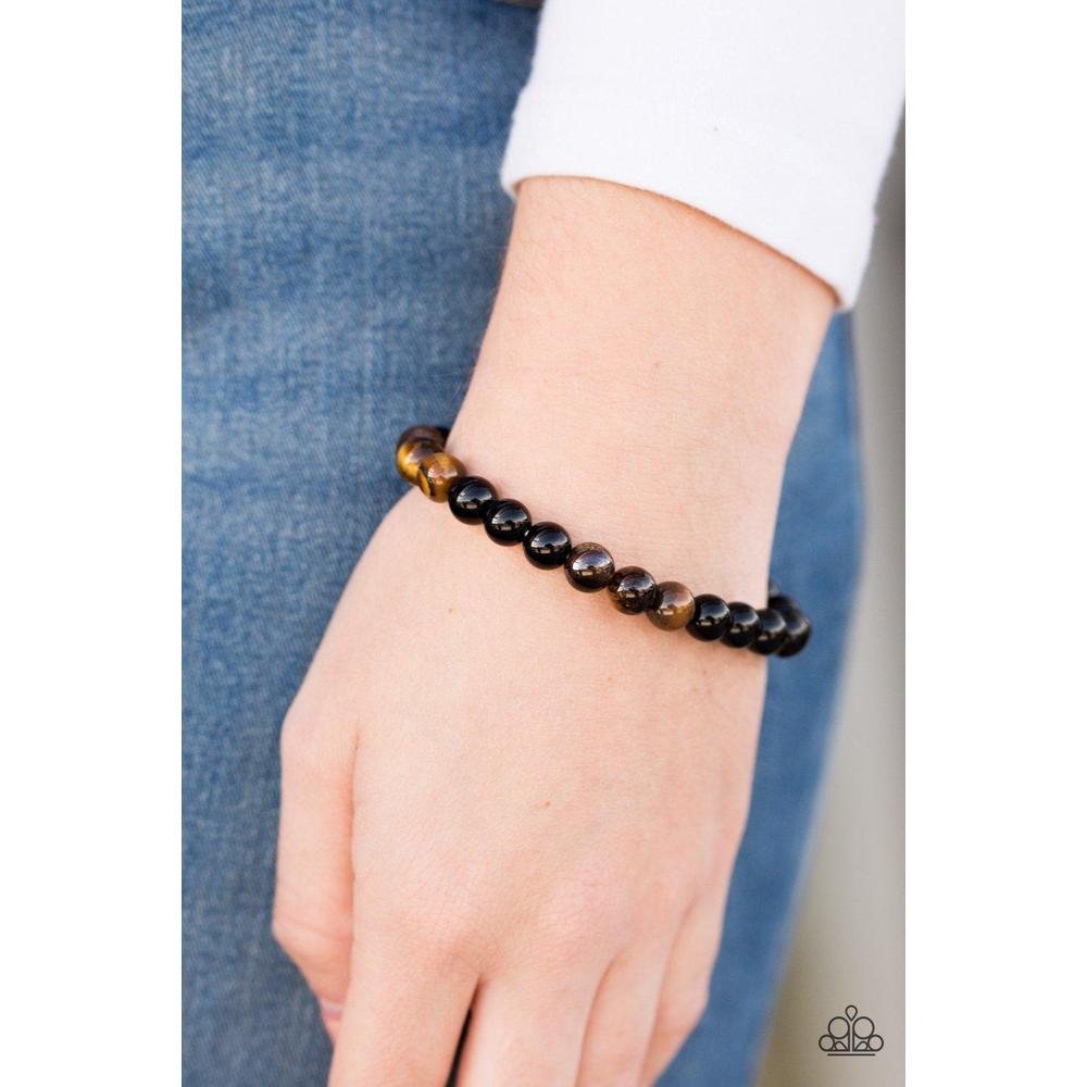 Feng Shui Fascination - Brown Bracelet - Paparazzi - Dare2bdazzlin N Jewelry