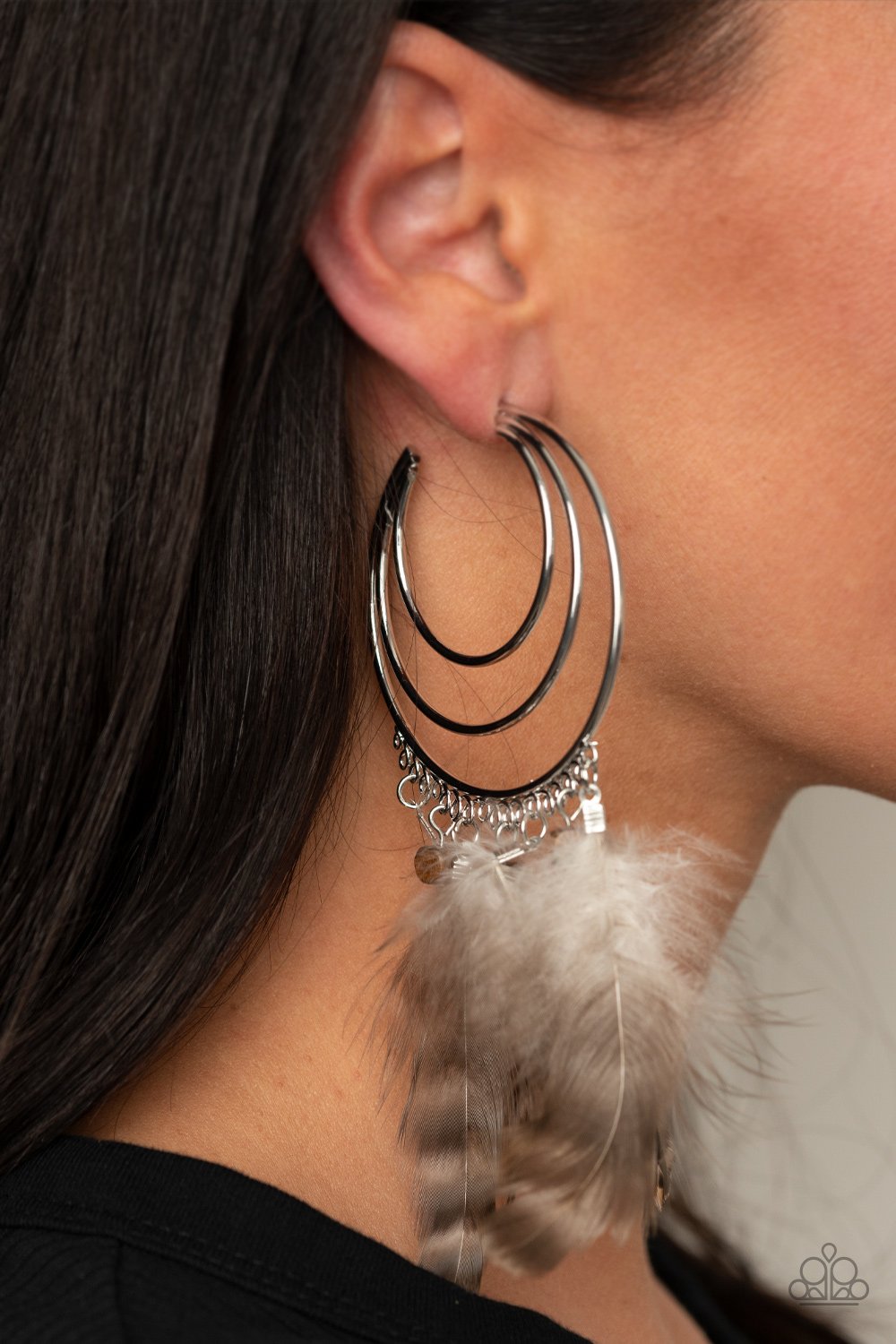 Freely Free Bird - Brown Earring - Paparazzi - Dare2bdazzlin N Jewelry