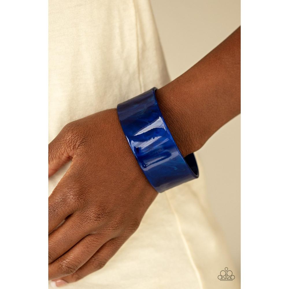 Glaze Over - Blue Necklace - Paparazzi - Dare2bdazzlin N Jewelry