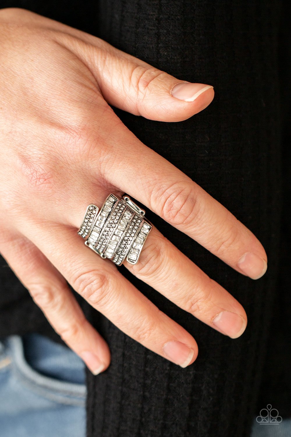 Hear Me UPROAR - White Ring - Paparazzi - Dare2bdazzlin N Jewelry