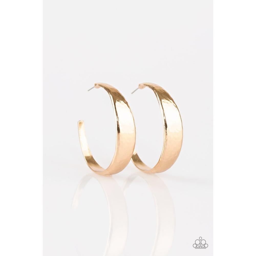 Hoop and Holler Gold Earrings - Paparazzi - Dare2bdazzlin N Jewelry