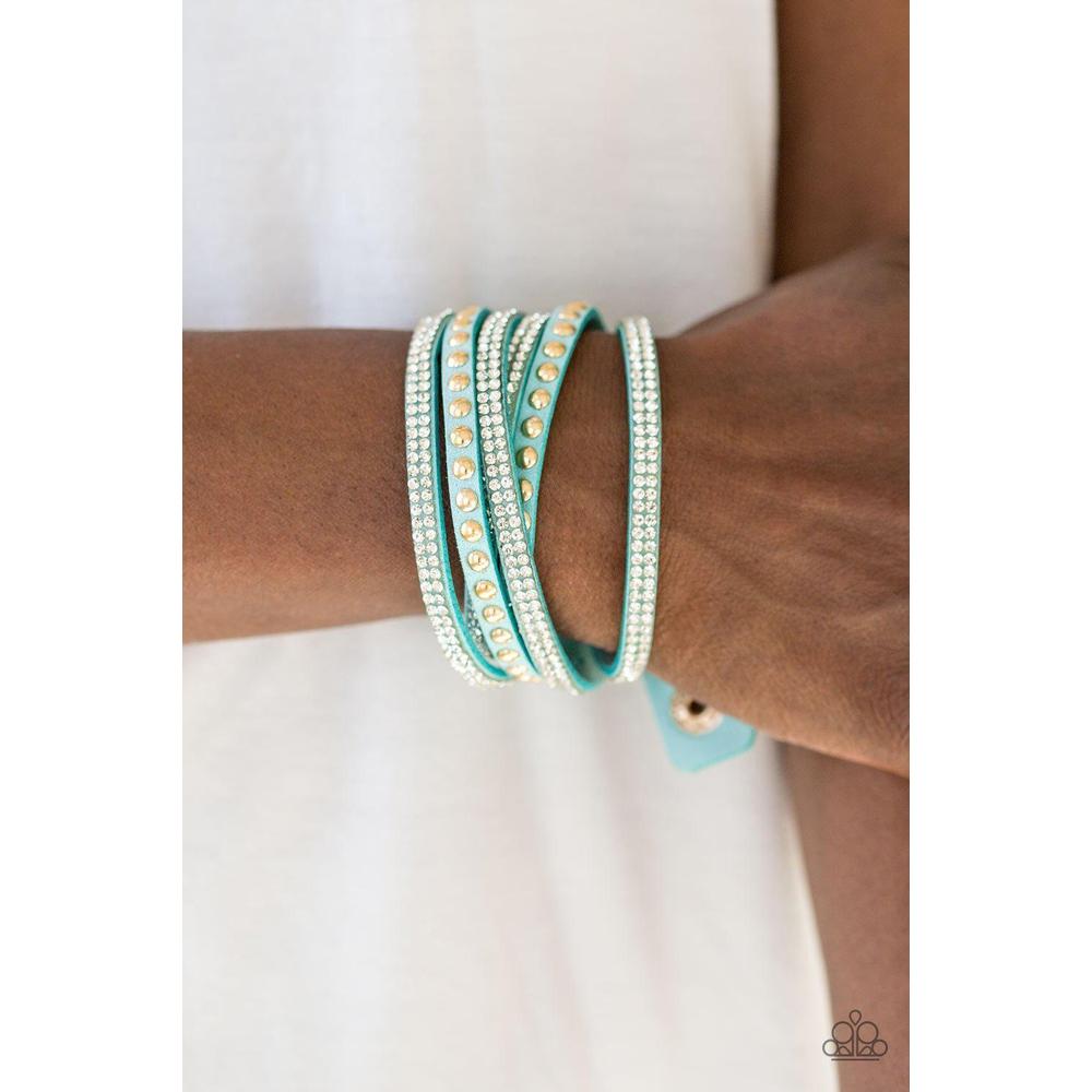 I Bold You Set Blue Urban Bracelet - Paparazzi - Dare2bdazzlin N Jewelry