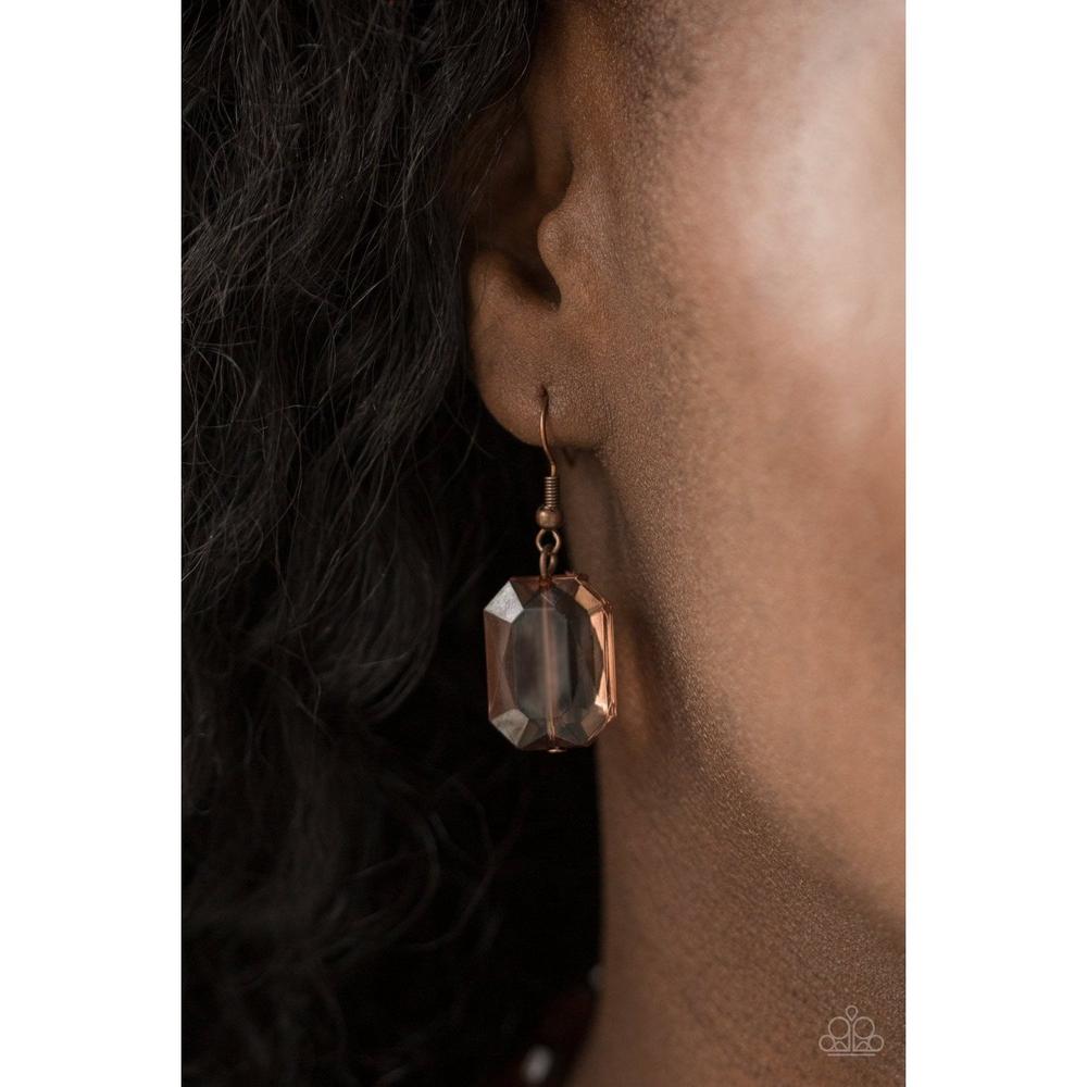 ICE Bank Copper Necklace - Paparazzi - Dare2bdazzlin N Jewelry