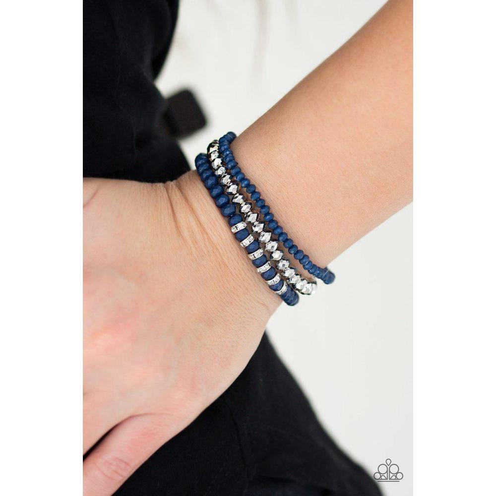Ideal Idol Blue Bracelet - Paparazzi - Dare2bdazzlin N Jewelry