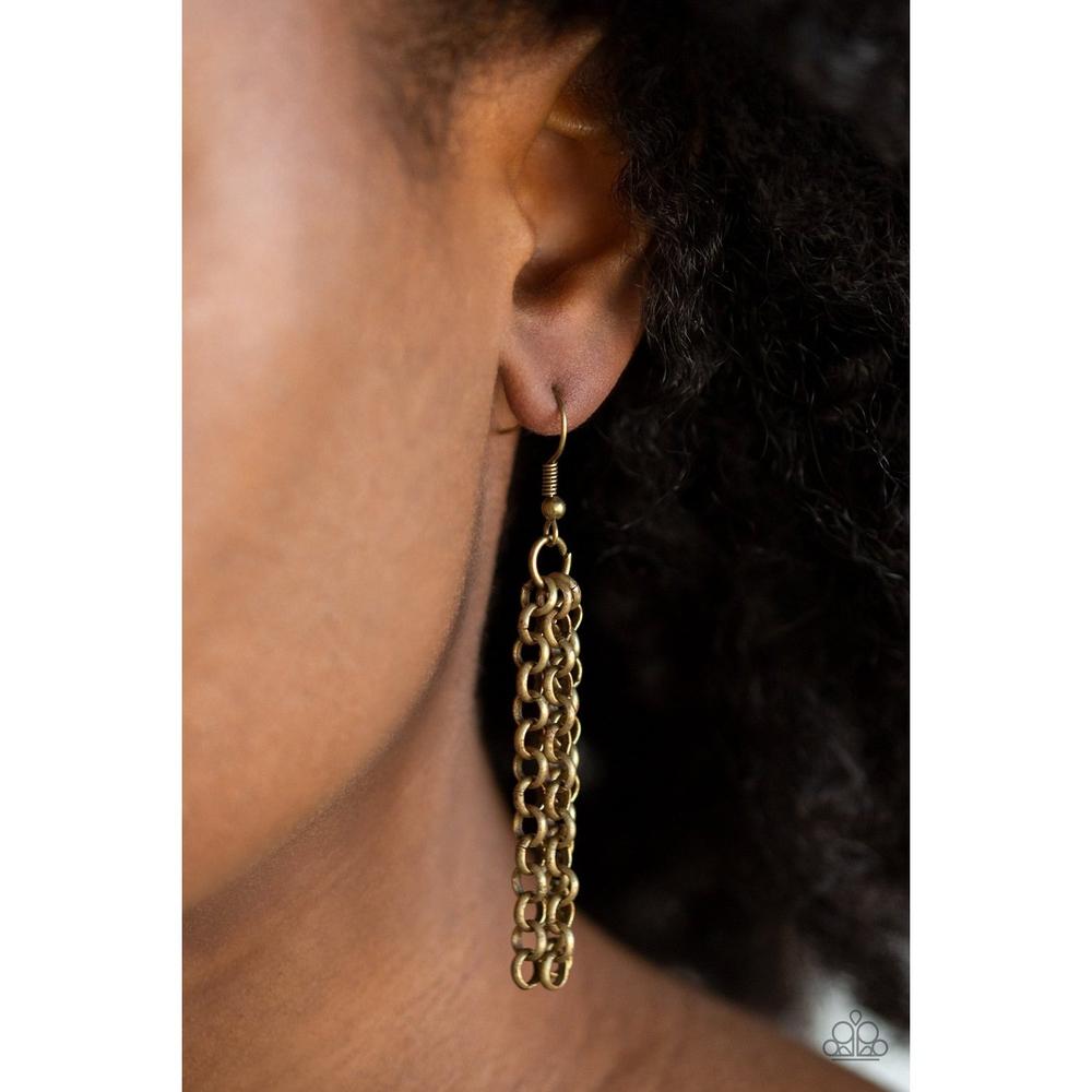 In The MANE-stream - Brass Necklace - Paparazzi - Dare2bdazzlin N Jewelry