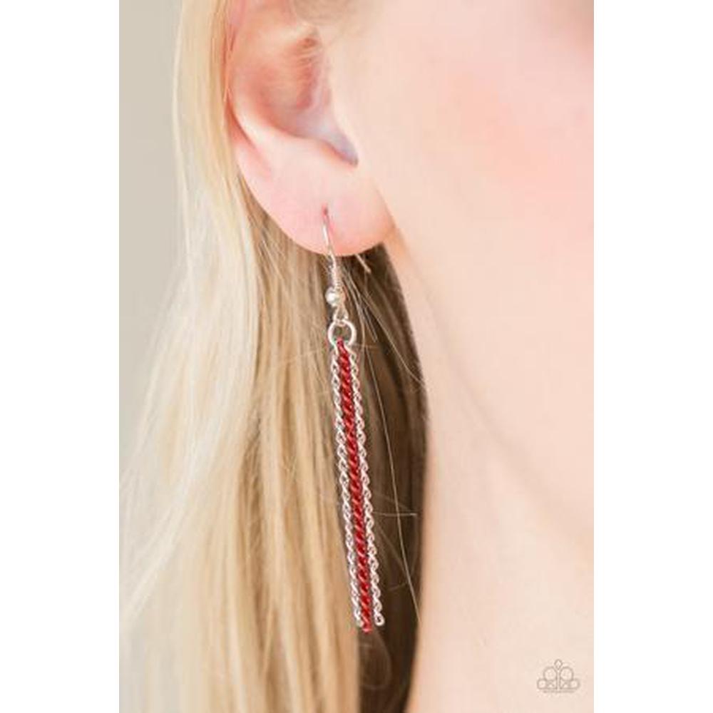 Intensely Industrial Red Necklace - Paparazzi - Dare2bdazzlin N Jewelry