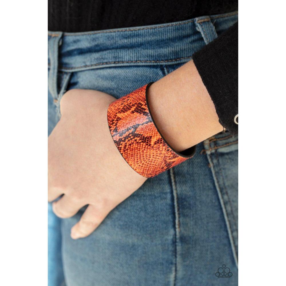 Its a Jungle Out There - Orange Bracelet - Paparazzi - Dare2bdazzlin N Jewelry