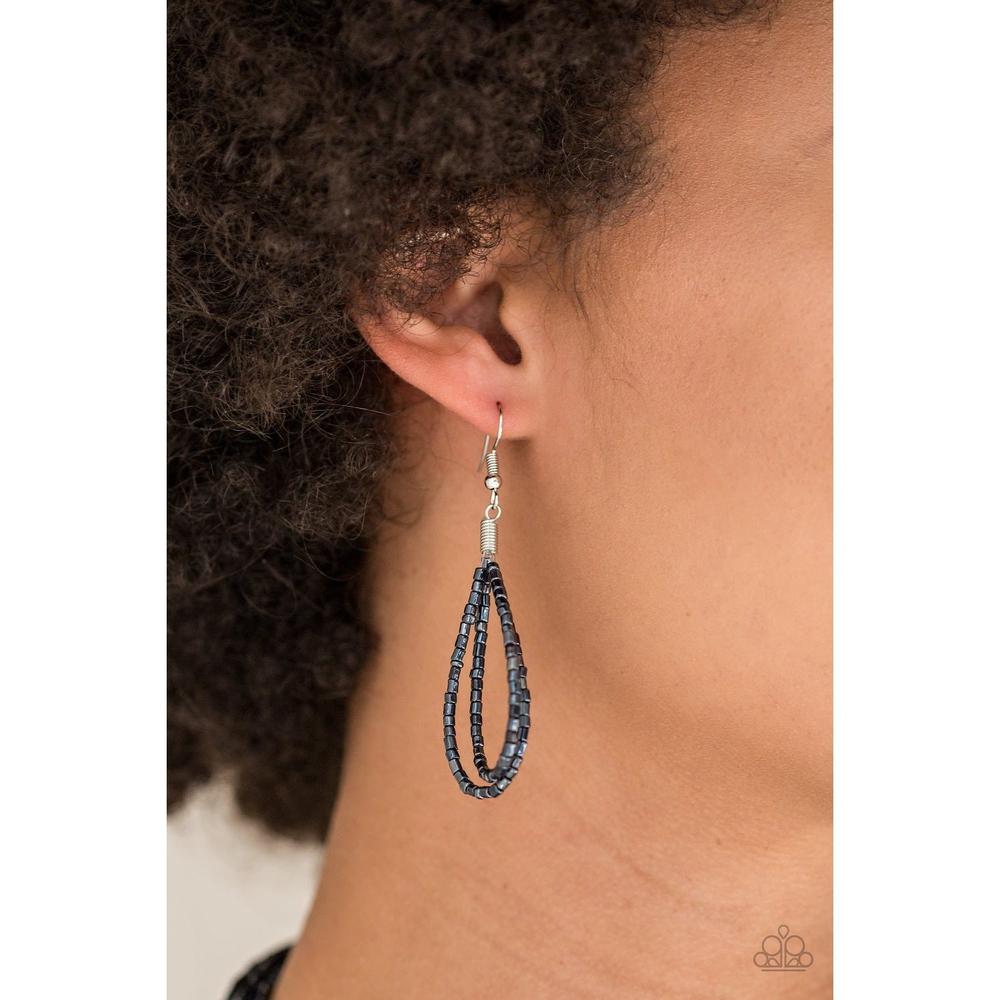 Knotted Knockout - Blue Necklace - Paparazzi - Dare2bdazzlin N Jewelry