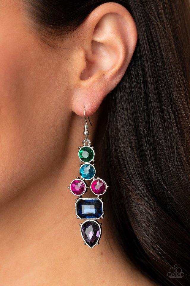 Look At Me GLOW Blue Earring - Paparazzi - Dare2bdazzlin N Jewelry