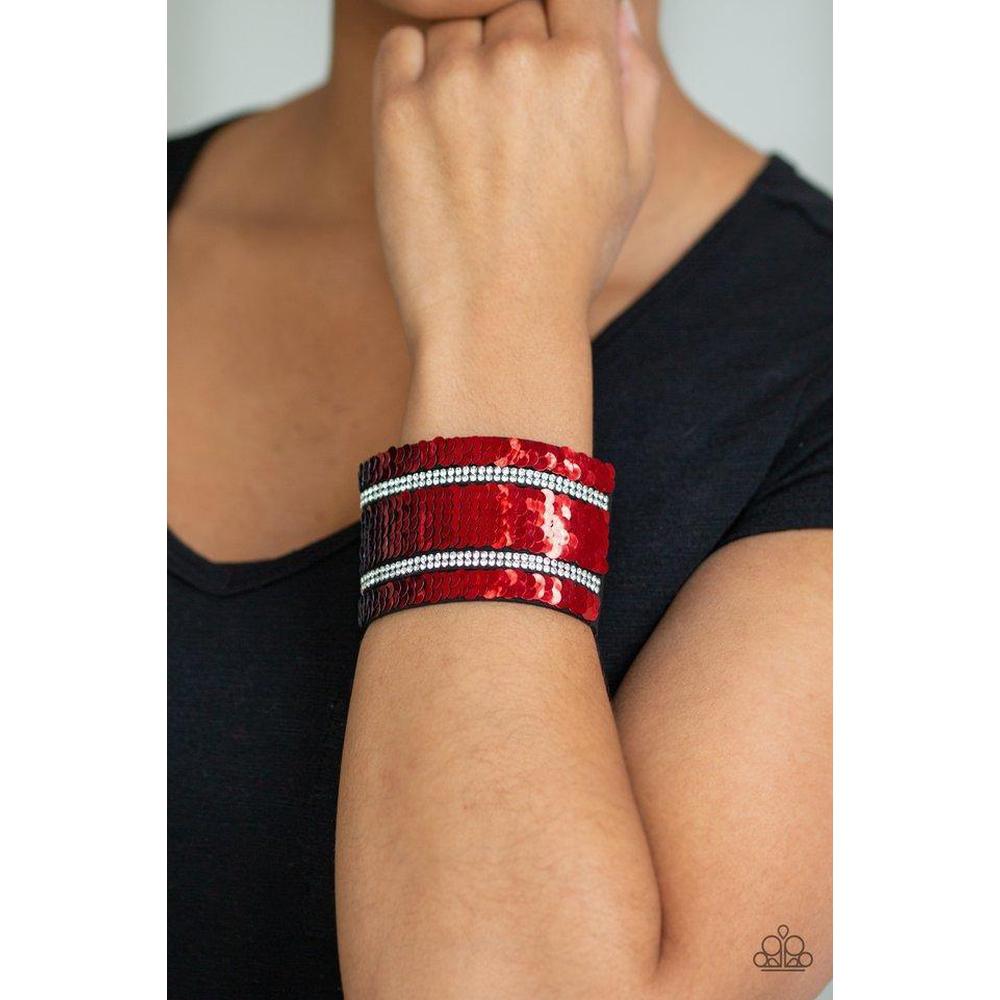 MERMAID Service Red Urban Bracelet - Paparazzi - Dare2bdazzlin N Jewelry