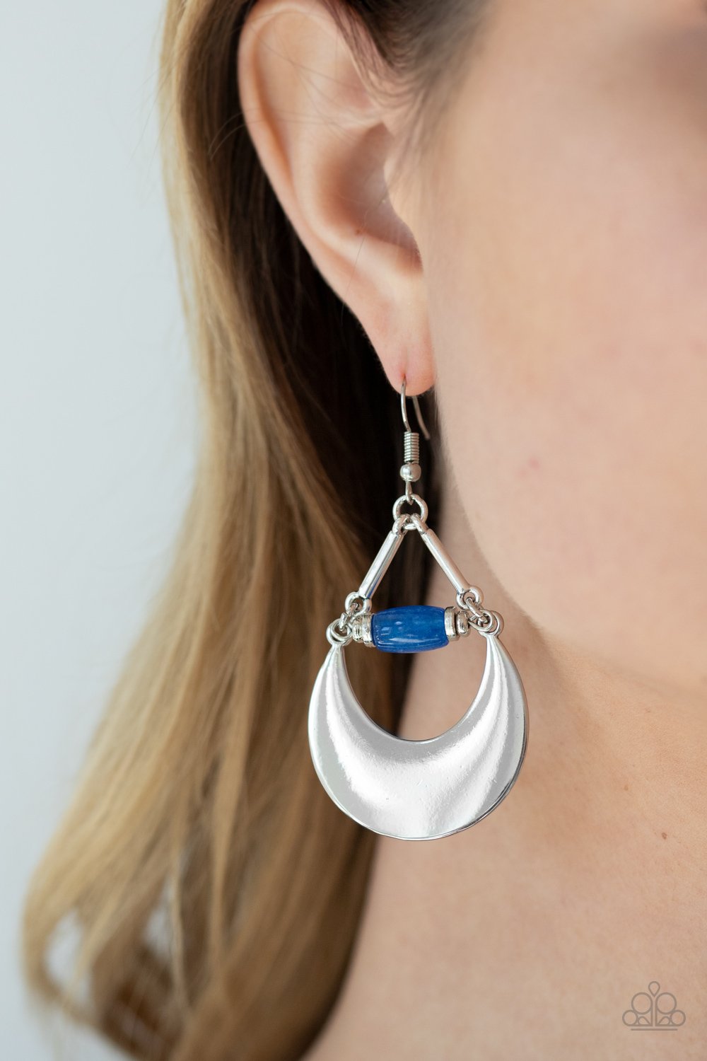Mystical Moonbeams - Blue Earring - Paparazzi - Dare2bdazzlin N Jewelry
