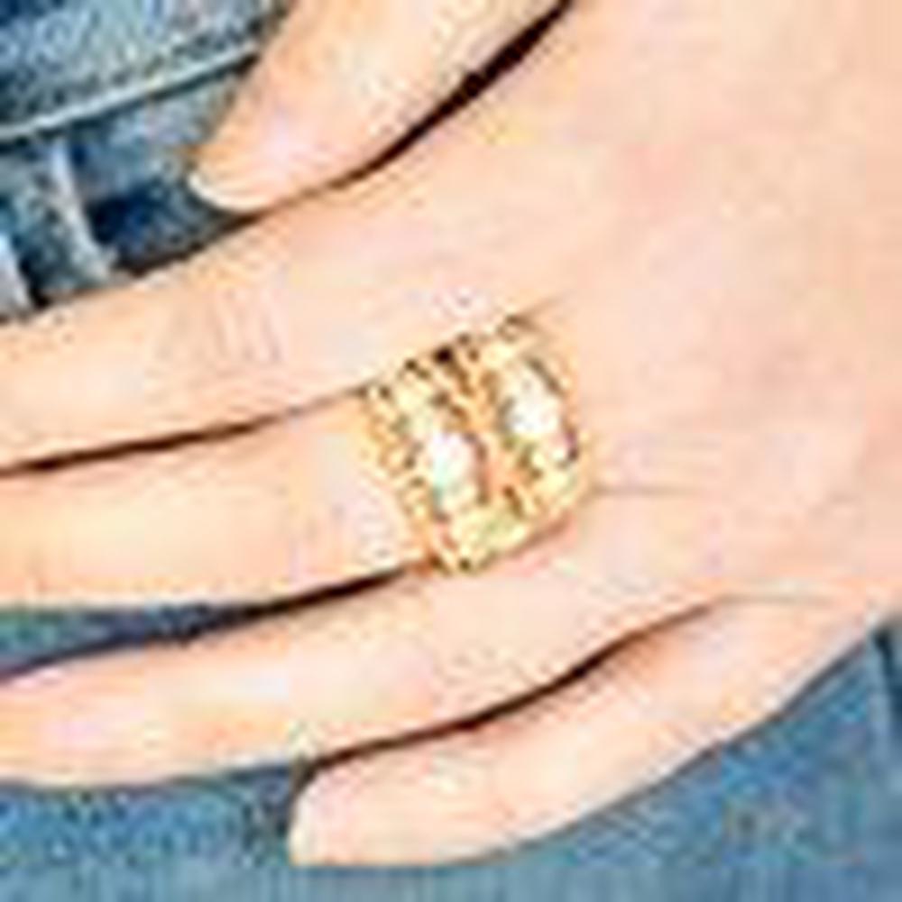 Prismatic Powerhouse - Gold Ring - Paparazzi - Dare2bdazzlin N Jewelry