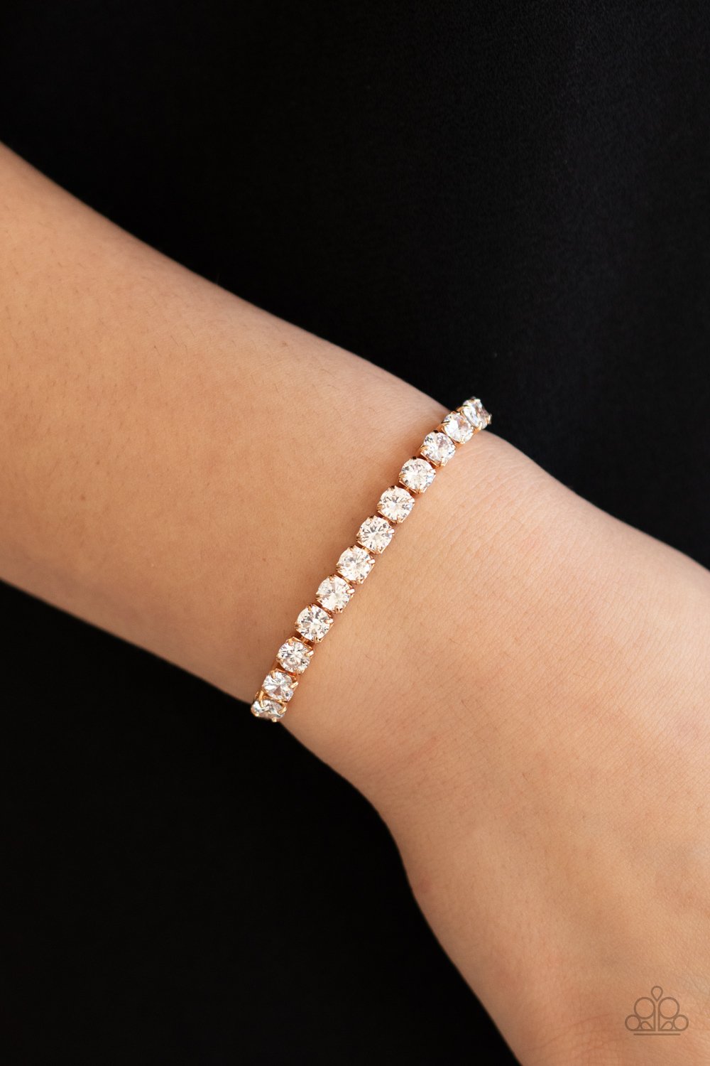 Red Carpet Rival - Gold Bracelet - Paparazzi - Dare2bdazzlin N Jewelry