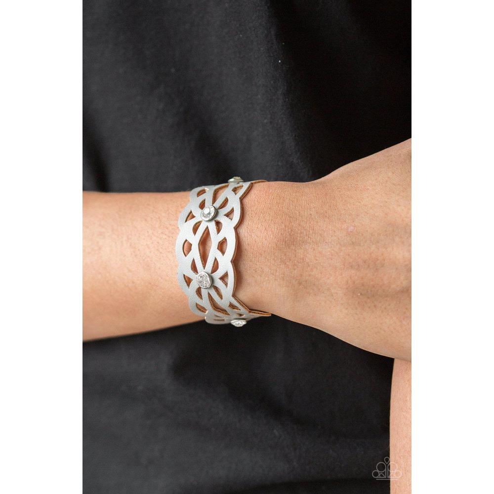 Runaway Radiance Silver Bracelet - Paparazzi - Dare2bdazzlin N Jewelry