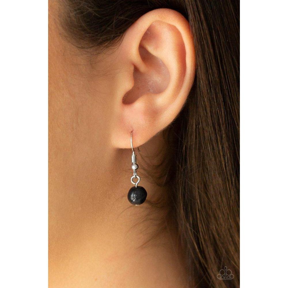 Sandstone Oasis - Black Necklace - Paparazzi - Dare2bdazzlin N Jewelry