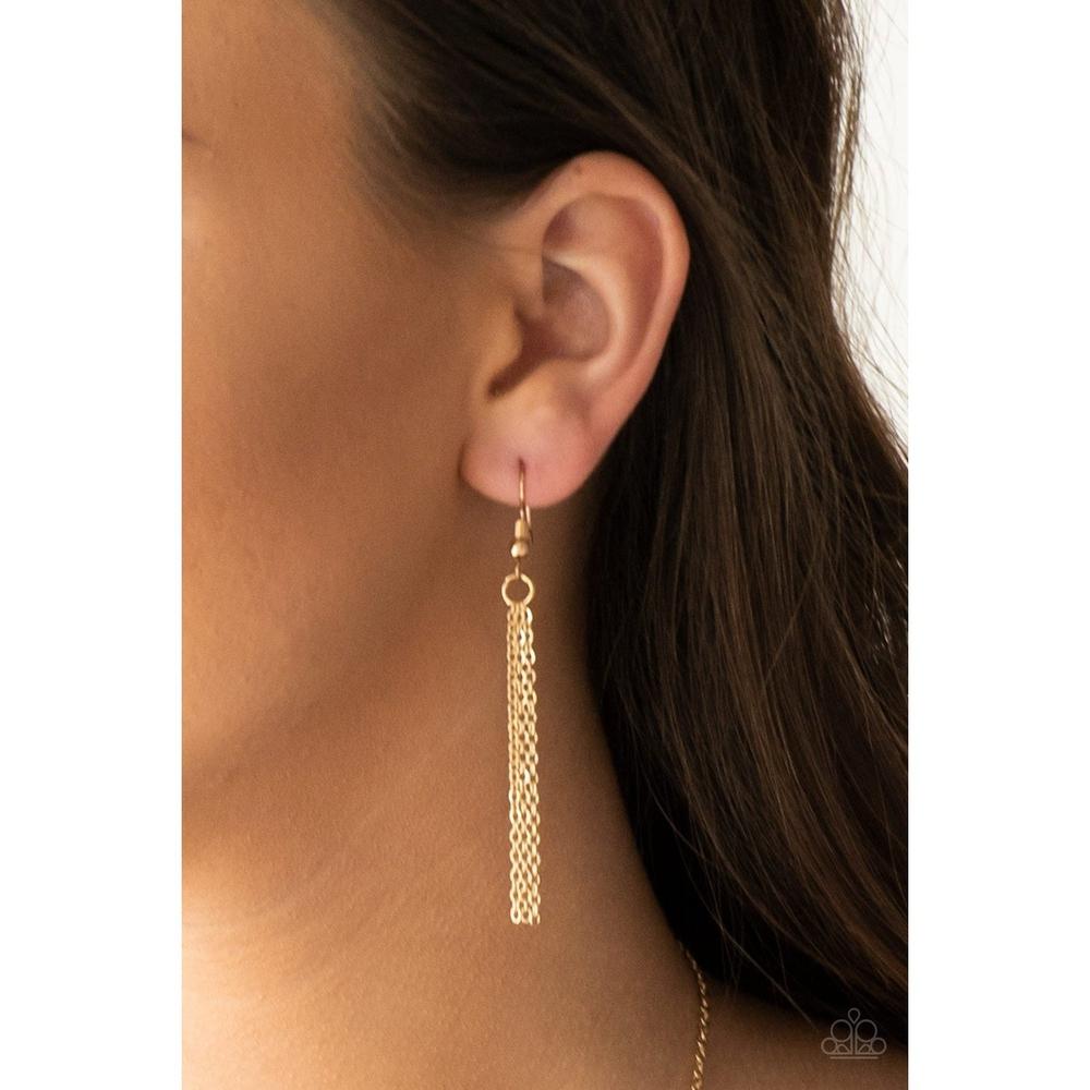 Shimmering Seashores Gold Necklace - Dare2bdazzlin N Jewelry
