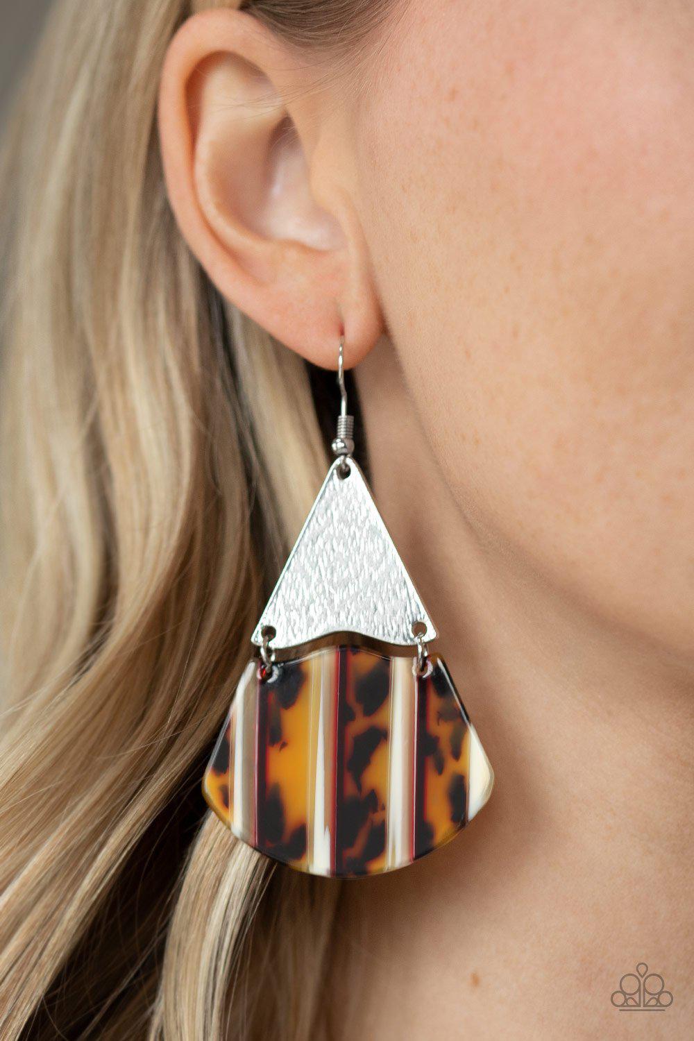 Social Animal - Yellow Earring - Paparazzi - Dare2bdazzlin N Jewelry