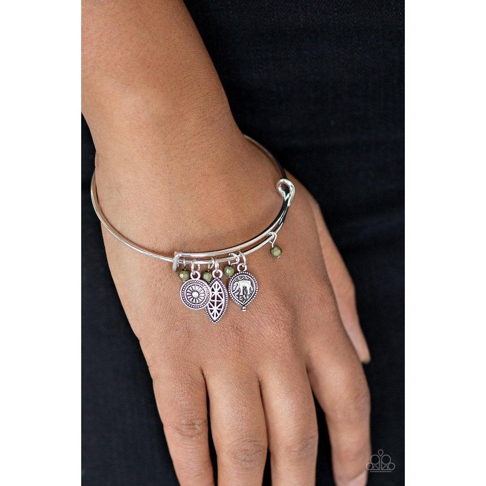 The Elephant In The Room - Green Bracelet - Paparazzi - Paparazzi - Dare2bdazzlin N Jewelry