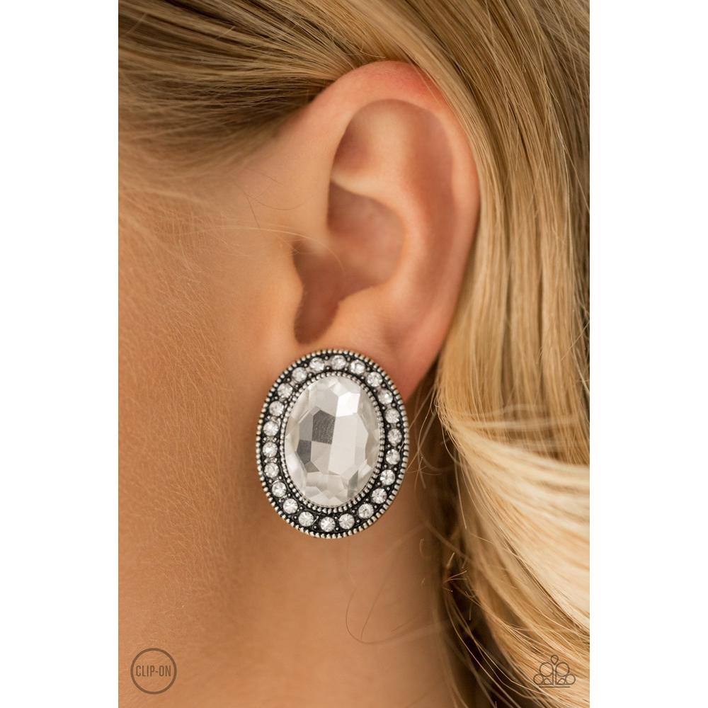 Titanic Treasures Silver Earrings - Paparazzi - Dare2bdazzlin N Jewelry