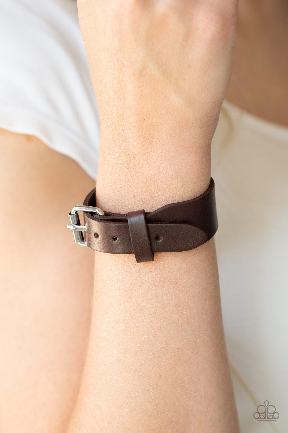 Tougher Than Leather - Brown Bracelet - Paparazzi - Dare2bdazzlin N Jewelry