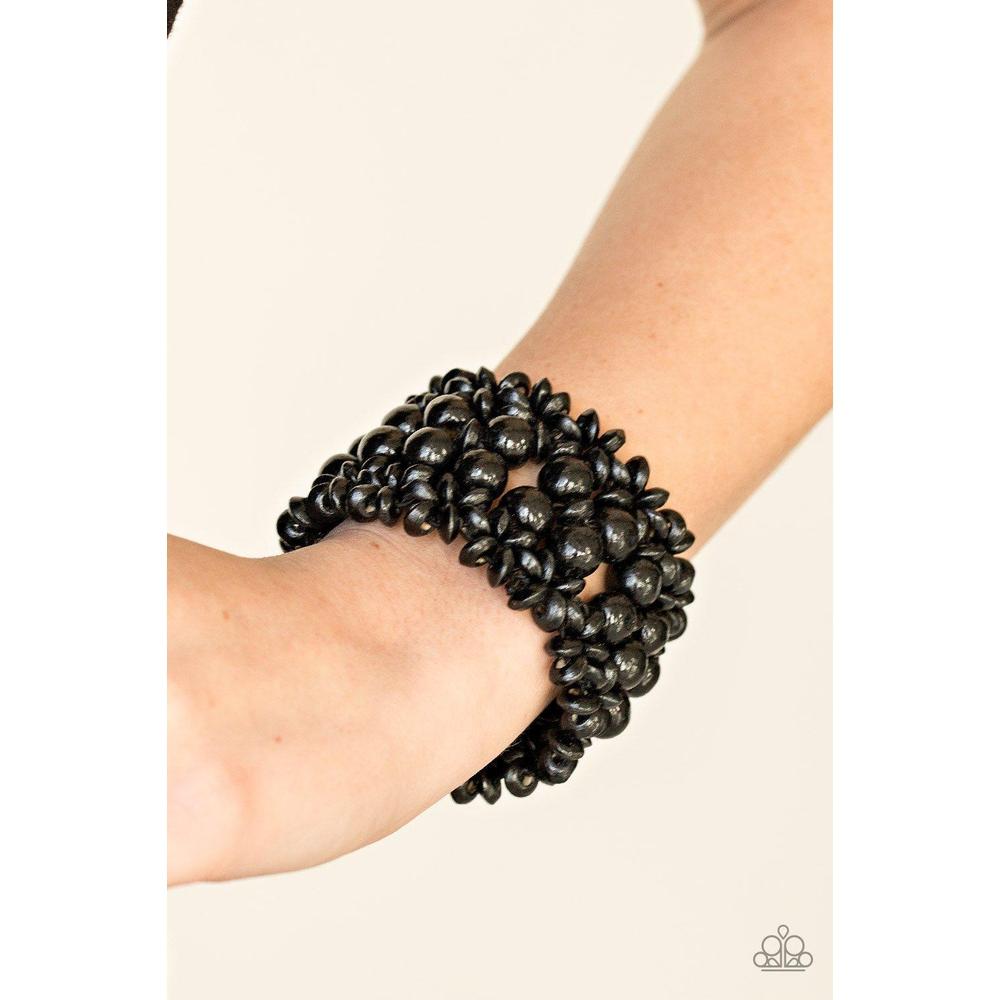 Tropical Bliss - Black Bracelet - Paparazzi - Dare2bdazzlin N Jewelry