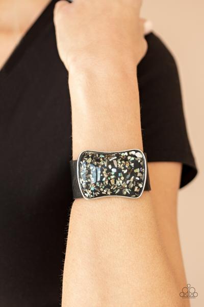 Twinkle Twinkle Little ROCK STAR Black Urban Bracelet - Paparazzi - Dare2bdazzlin N Jewelry