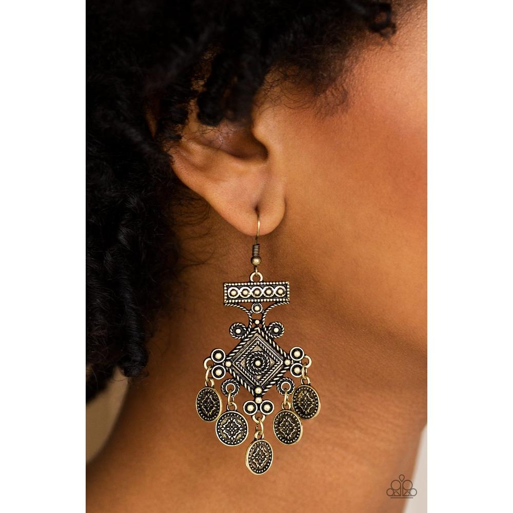 Unexplored Lands Earrings - Paparazzi - Dare2bdazzlin N Jewelry