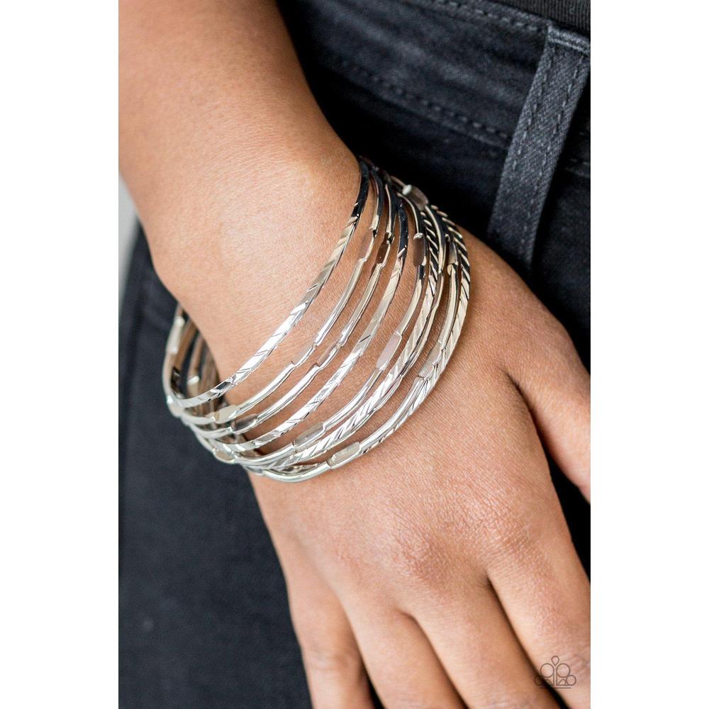Urban Sprawl - Silver Bracelet - Paparazzi - Dare2bdazzlin N Jewelry